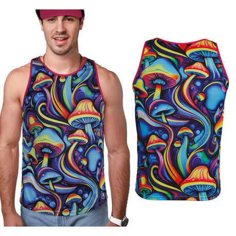 Camiseta Tirantes Psicodélica Setas para hombre
