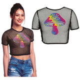 Camiseta Rejilla Seta para mujer
