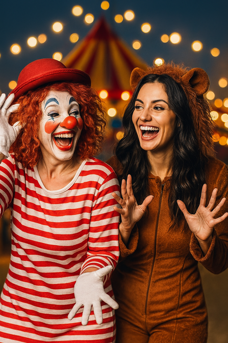 Clowns und Zirkuskostüme für Frauen
