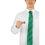Corbata y pin Slytherin Harry Potter Detalle