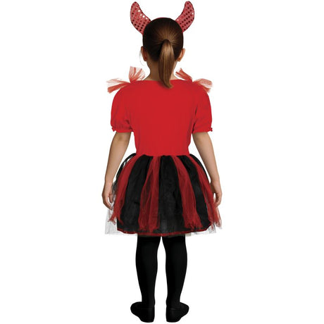 Disfraz de Diablesa Tutuween para niña Espalda