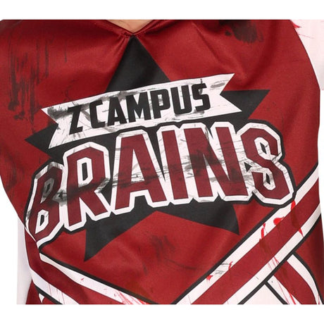 Disfraz de Rugby Campus Zombie para niño Detalle