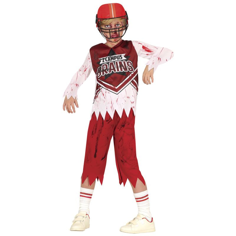 Disfraz de Rugby Campus Zombie para niño