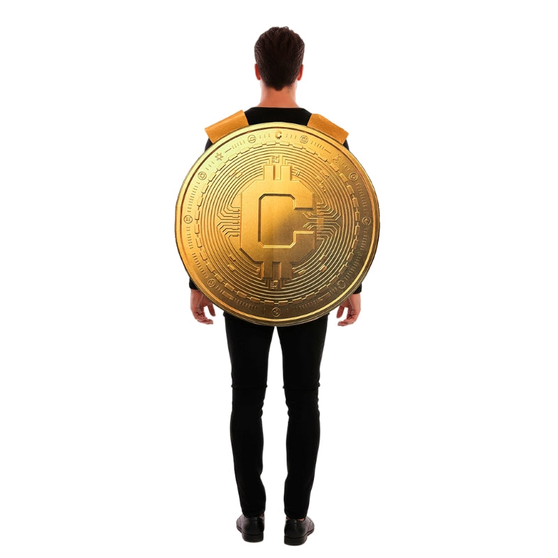 Disfraz de Bitcoin adulto unisex Espalda