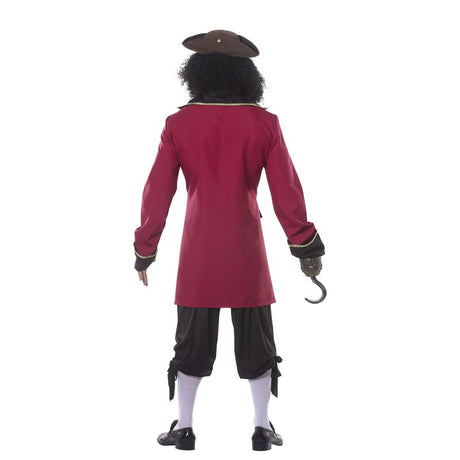Disfraz de Capitán Garfio Deluxe para hombre Espalda