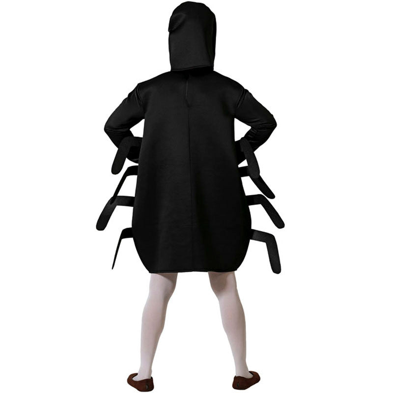 Disfraz de Araña negra adulto unisex Espalda