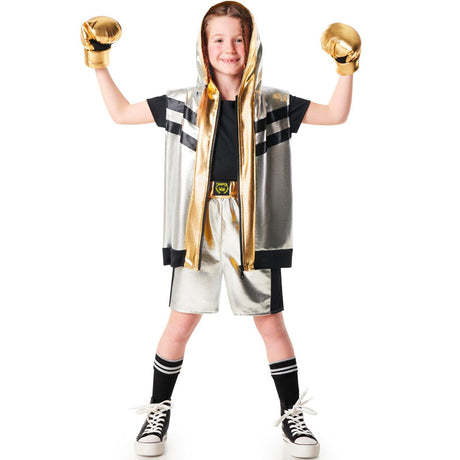 Disfraz de Boxeador Champion infantil Niña