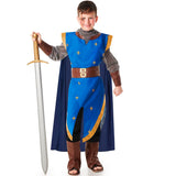 Disfraz de Caballero Medieval azul para niño