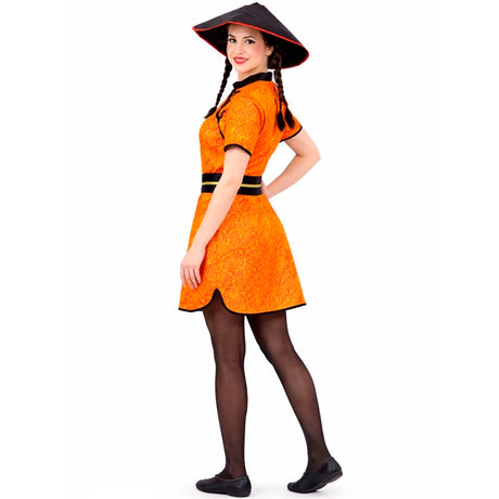 Disfraz de China Gran Dragón para mujer espalda