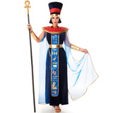 Disfraz de Egipcia terciopelo azul para mujer