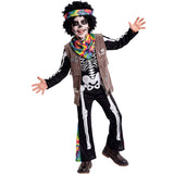 Disfraz de Esqueleto Hippie para niños