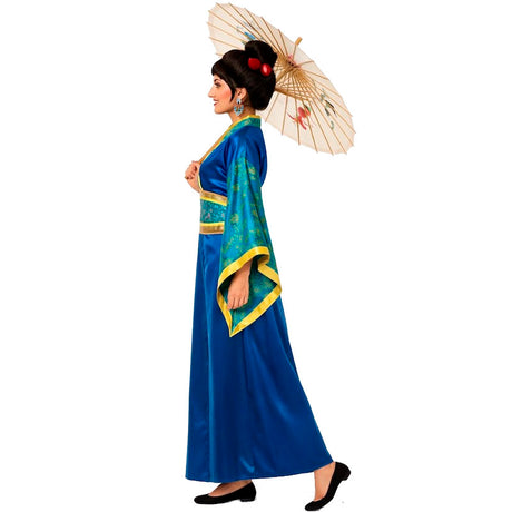 Disfraz de Geisha Azul perfil
