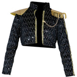 Disfraz de K-pop Silver Leader para mujer Pieza uno