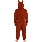 Disfraz de Labubu marrón para mujer Espalda