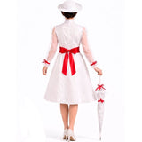 Disfraz de Mary Poppins mágica para mujer espalda