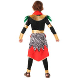 Disfraz de Masái Tanzania infantil Espalda