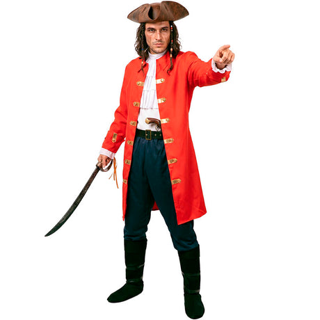 Disfraz de Pirata Garfio elegante para hombre