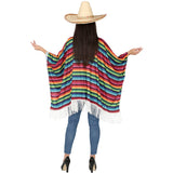 Disfraz de Poncho Mexicano Azteca adulto unisex Espalda