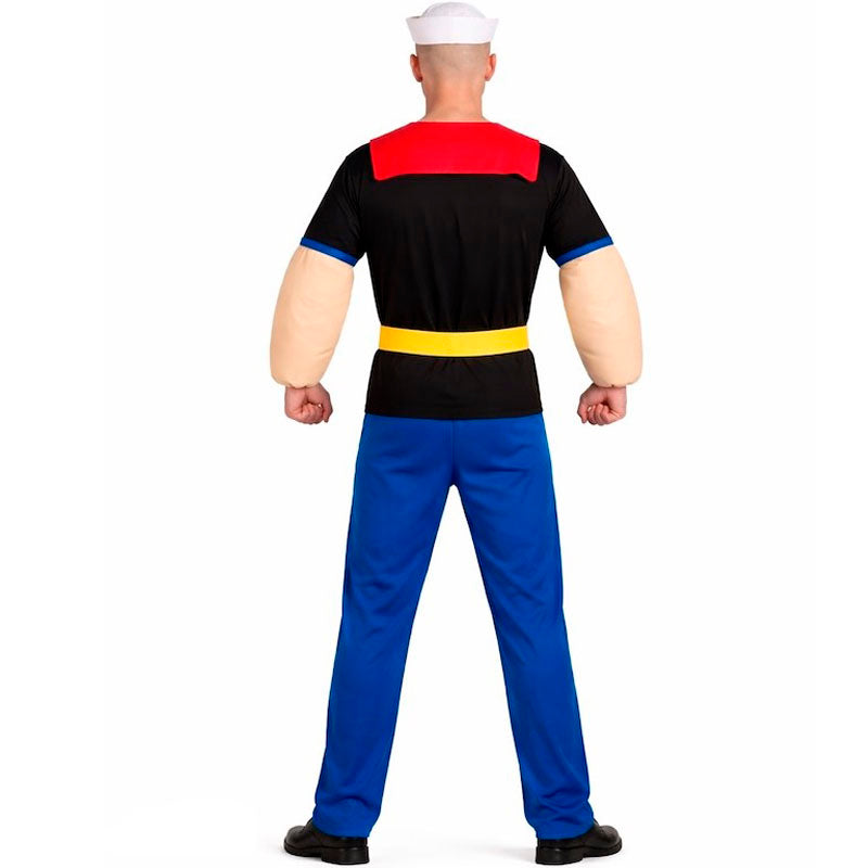 Disfraz de Popeye Marinero para adulto espalda