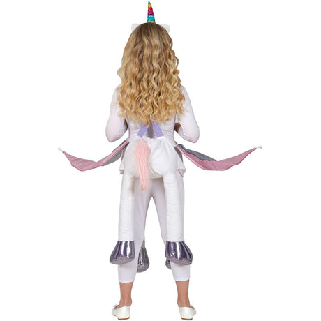 Disfraz de Princesa con unicornio para niña Espalda