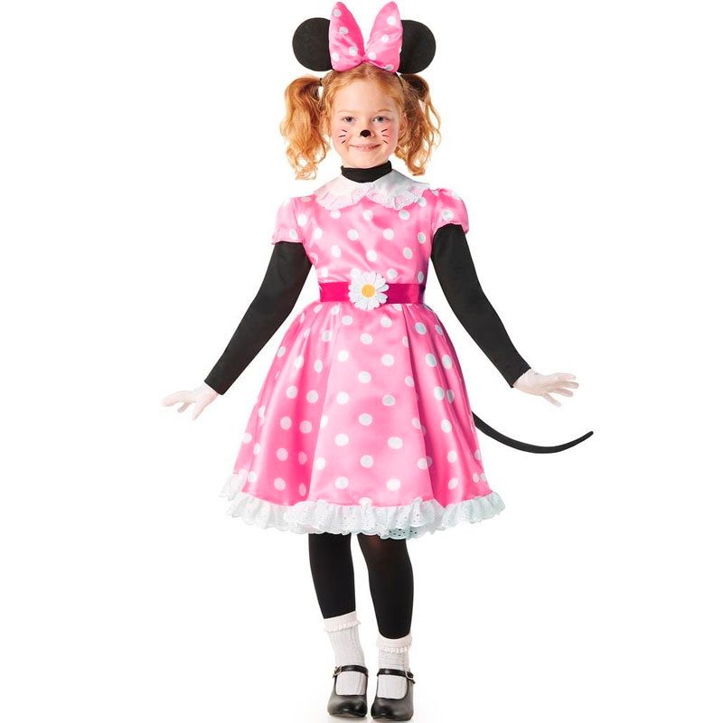 Disfraz de Ratoncita Minnie rosa para niña