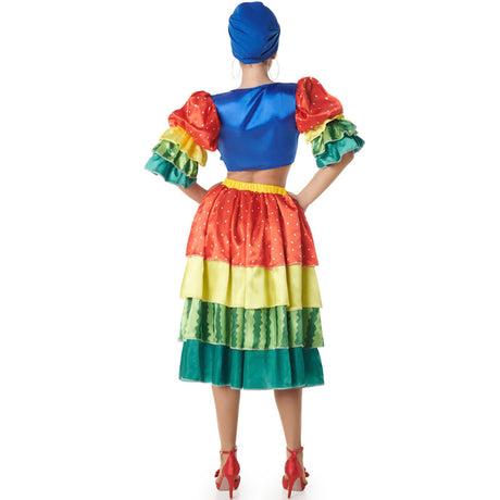 Disfraz de Rumbera bailarina para mujer Espalda