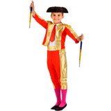 Disfraz de Torero rojo y dorado para niño