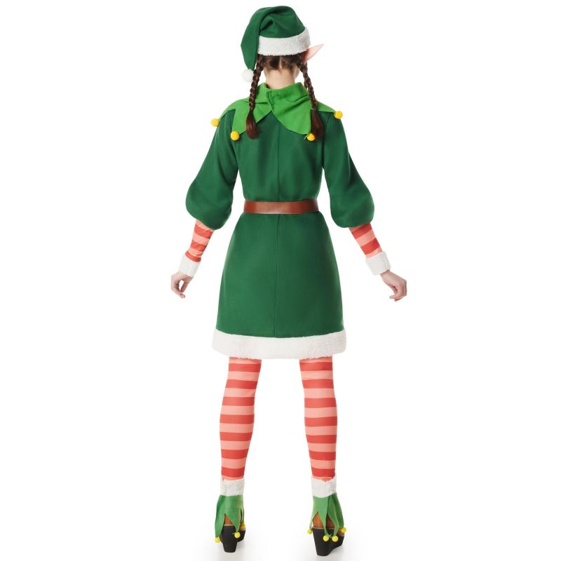Disfraz de Elfa Dulce Navidad para mujer Espalda