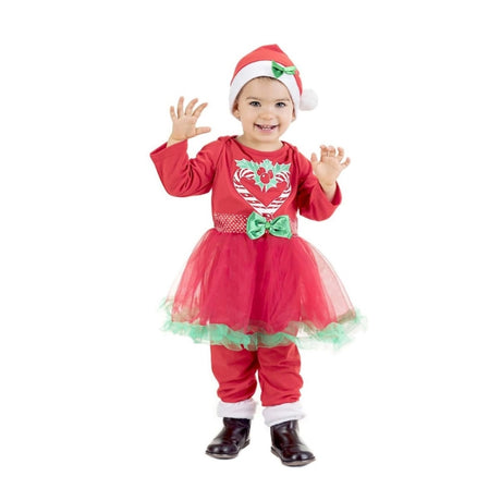Disfraz de Figurita Navidad con tutú para bebé