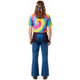 Disfraz de Hippie Psicodélico para hombre Espalda