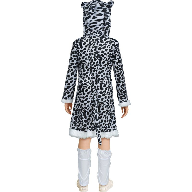Disfraz de Leopardo de las Nieves para niña Espalda