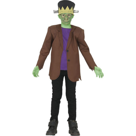 Disfraz de Monstruo Verde Frankenstein para niño