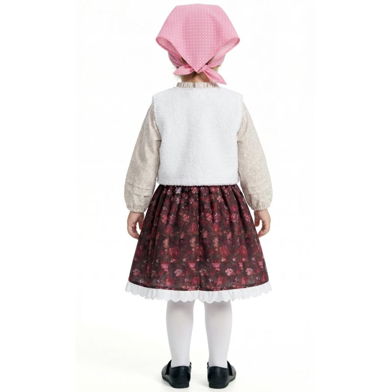 Disfraz de Pastorcita Coqueta para niña Espalda