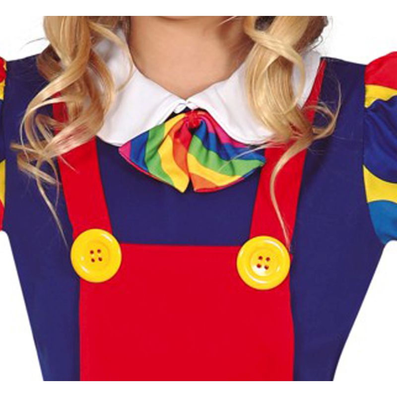 Disfraz de Payasa Multicolor para niña Bis