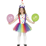 Disfraz de Payasa Multicolor con Tutú para niña
