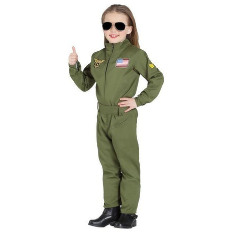 Disfraz de Piloto Avión Combate infantil Bis