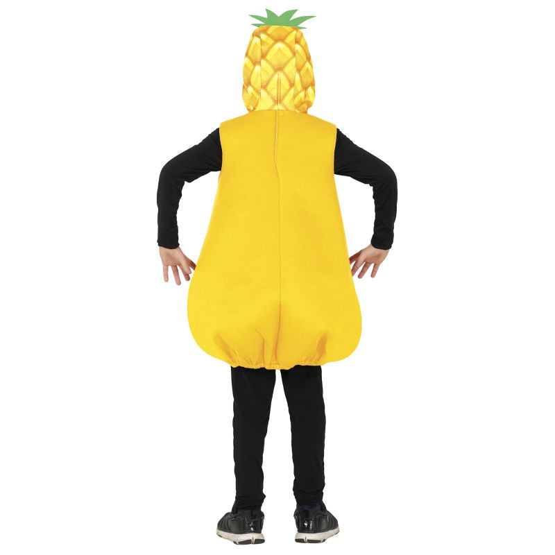 Disfraz de Piña Natural infantil Espalda