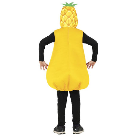 Disfraz de Piña Natural infantil Espalda