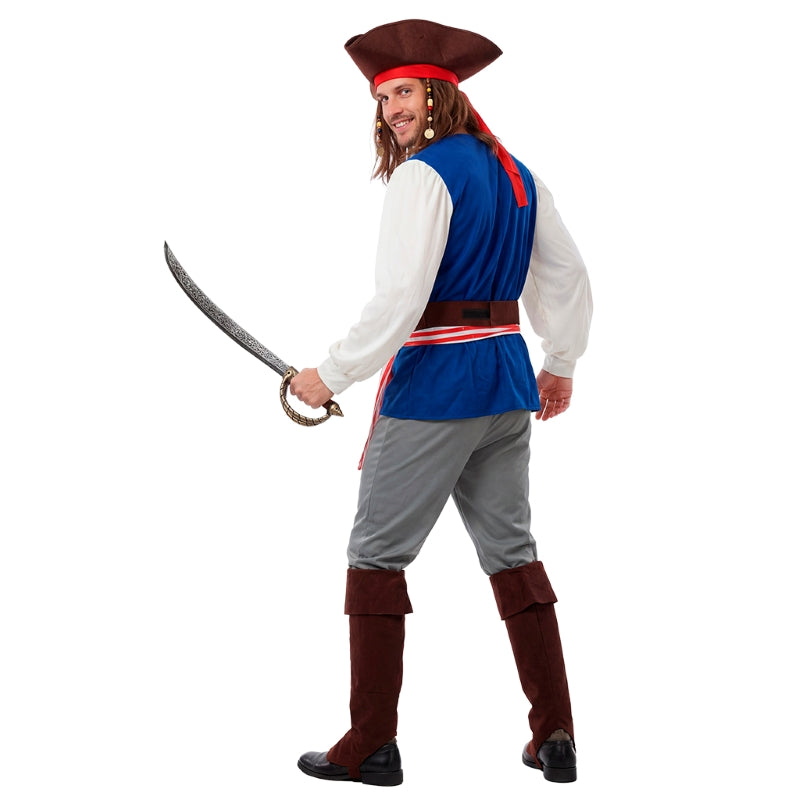 Disfraz de Pirata Jack para hombre Espalda
