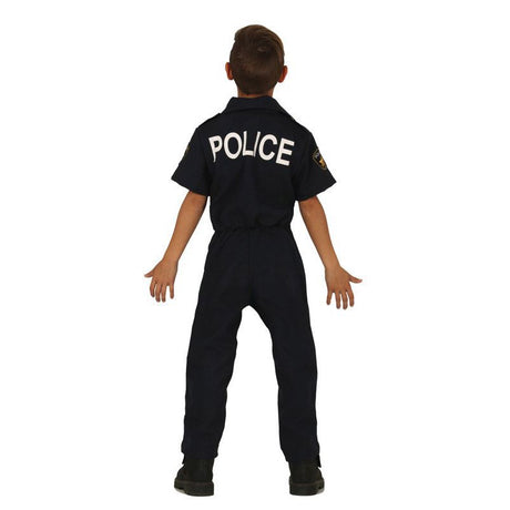 Disfraz de Policía Academia para niño Espalda