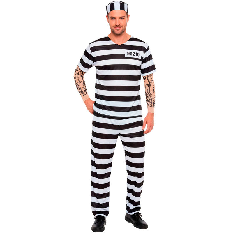 Disfraz de Preso Tatuado para hombre Bis