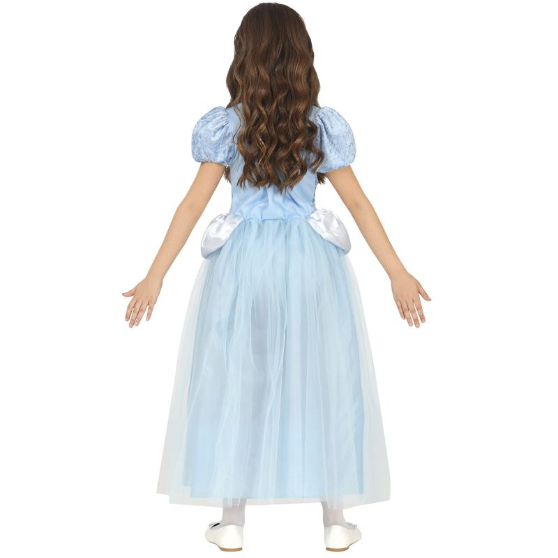 Disfraz de Princesa Azul Fantasía para niña Espalda