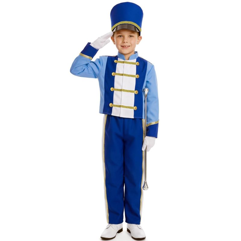 Disfraz de Soldadito de Plomo azul para niño