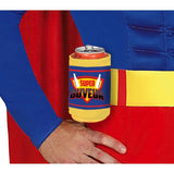 Disfraz de Superhéroe Cervecero para hombre Detalle