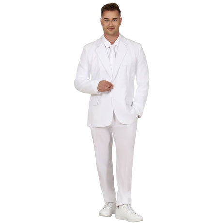 Disfraz de Traje Divertido Blanco para hombre