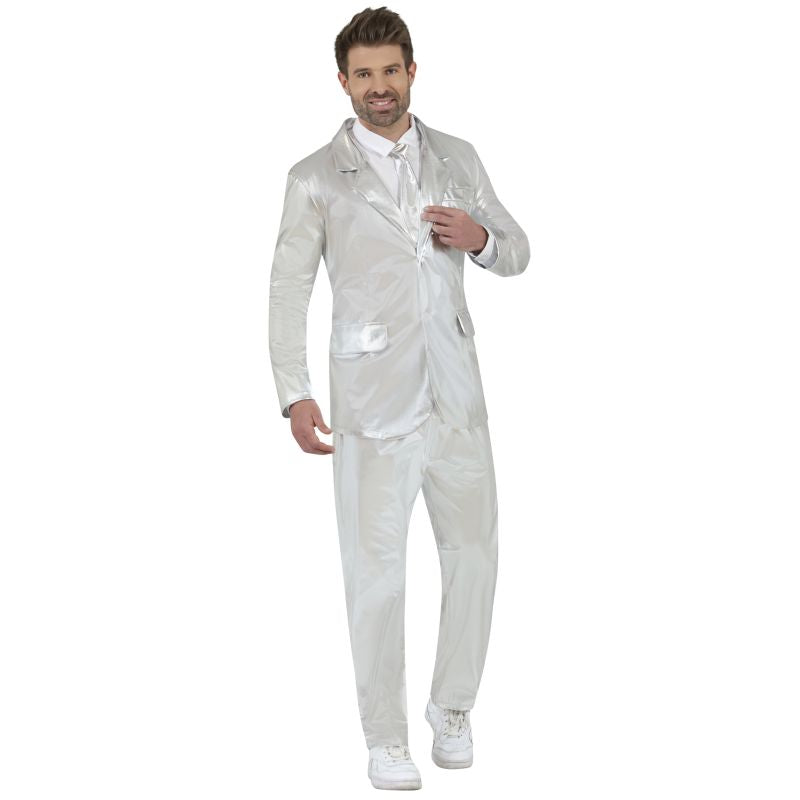 Disfraz de Traje Plateado para hombre