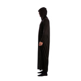 Disfraz Túnica Negra con Capucha adulto unisex Perfil