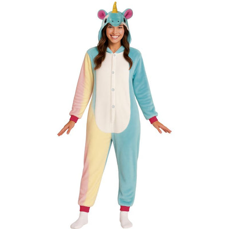 Disfraz de Unicornio Kigurumi adulto unisex