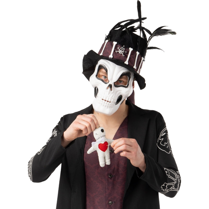 Disfraz de Esqueleto Vudú para hombre Detalle