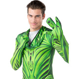 Disfraz de Monstruo Extraterrestre segunda piel para hombre Detalle Bis